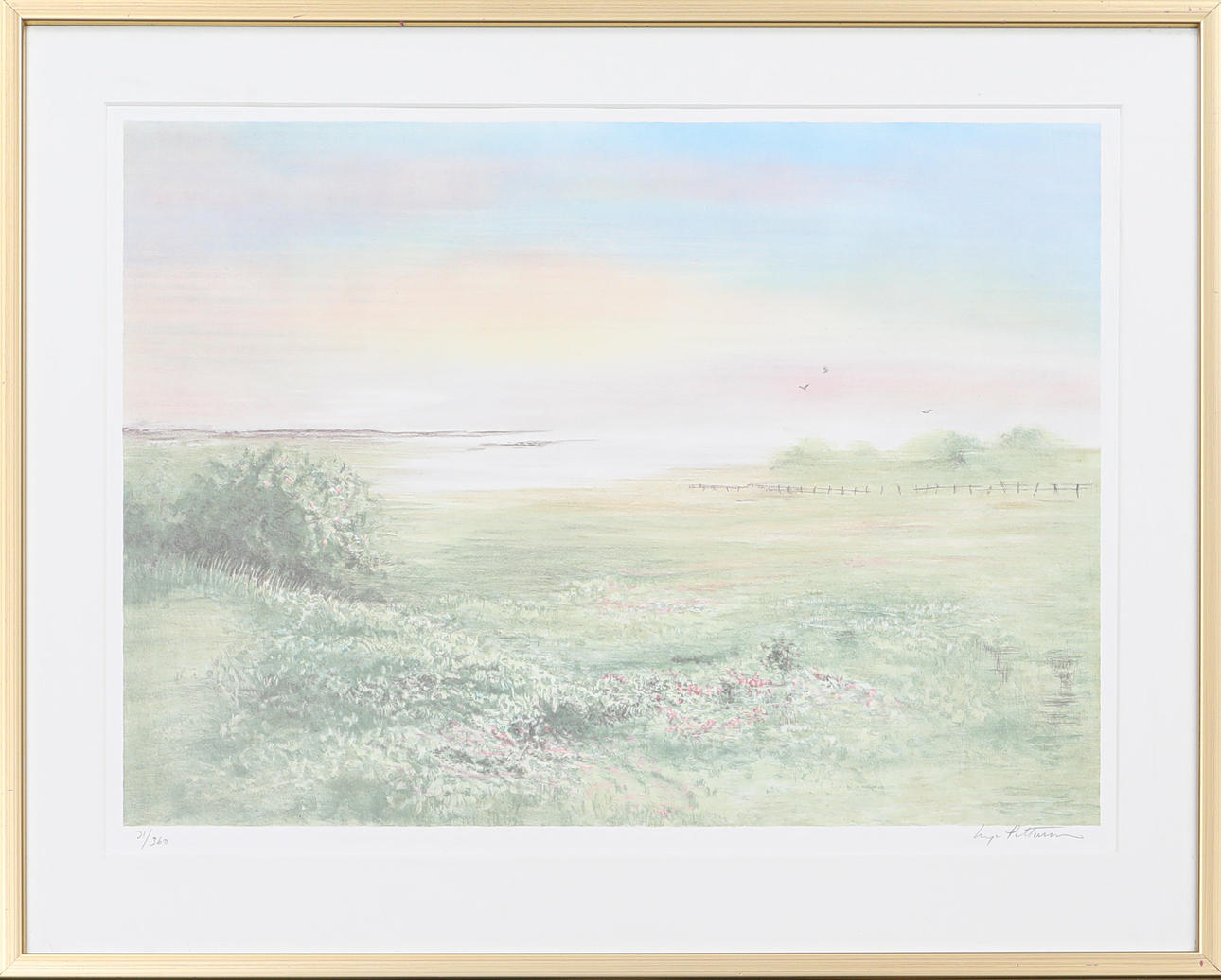 INGE PETTERSSON. Lithograph, numbered 31/360, signed.