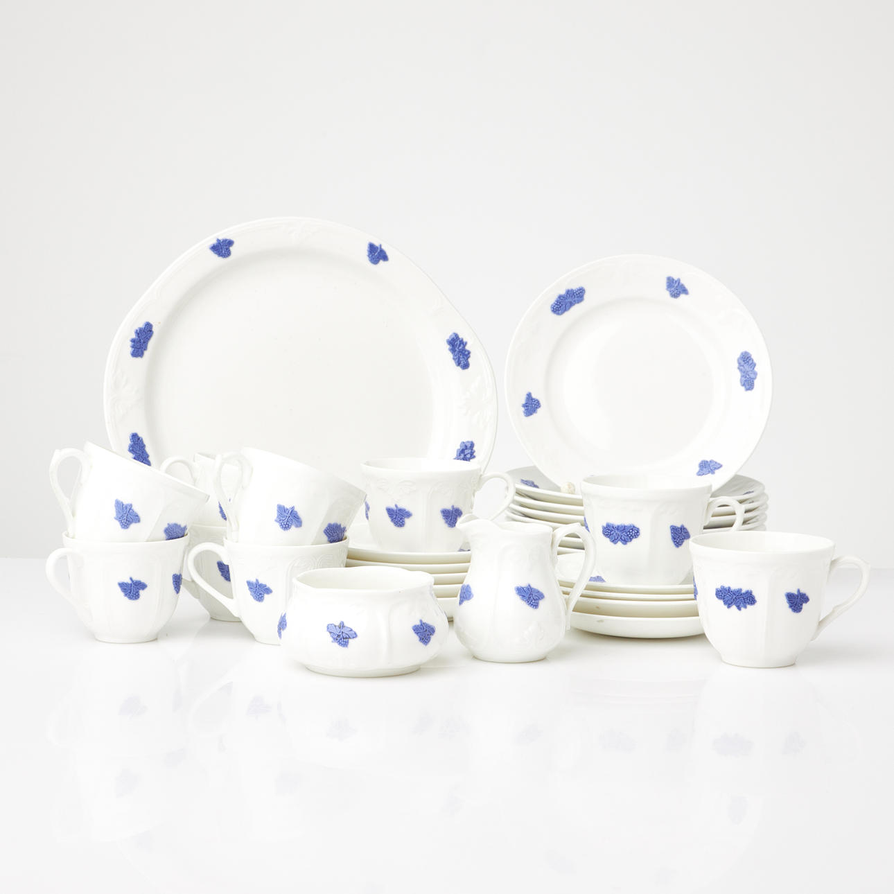 RÖRSTRAND, "Blå Blom", servisdelar 23 dlr.