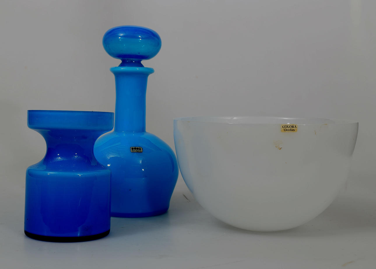 KARAFF, SKÅL OCH VAS, glas, bland annat Erik Höglund.