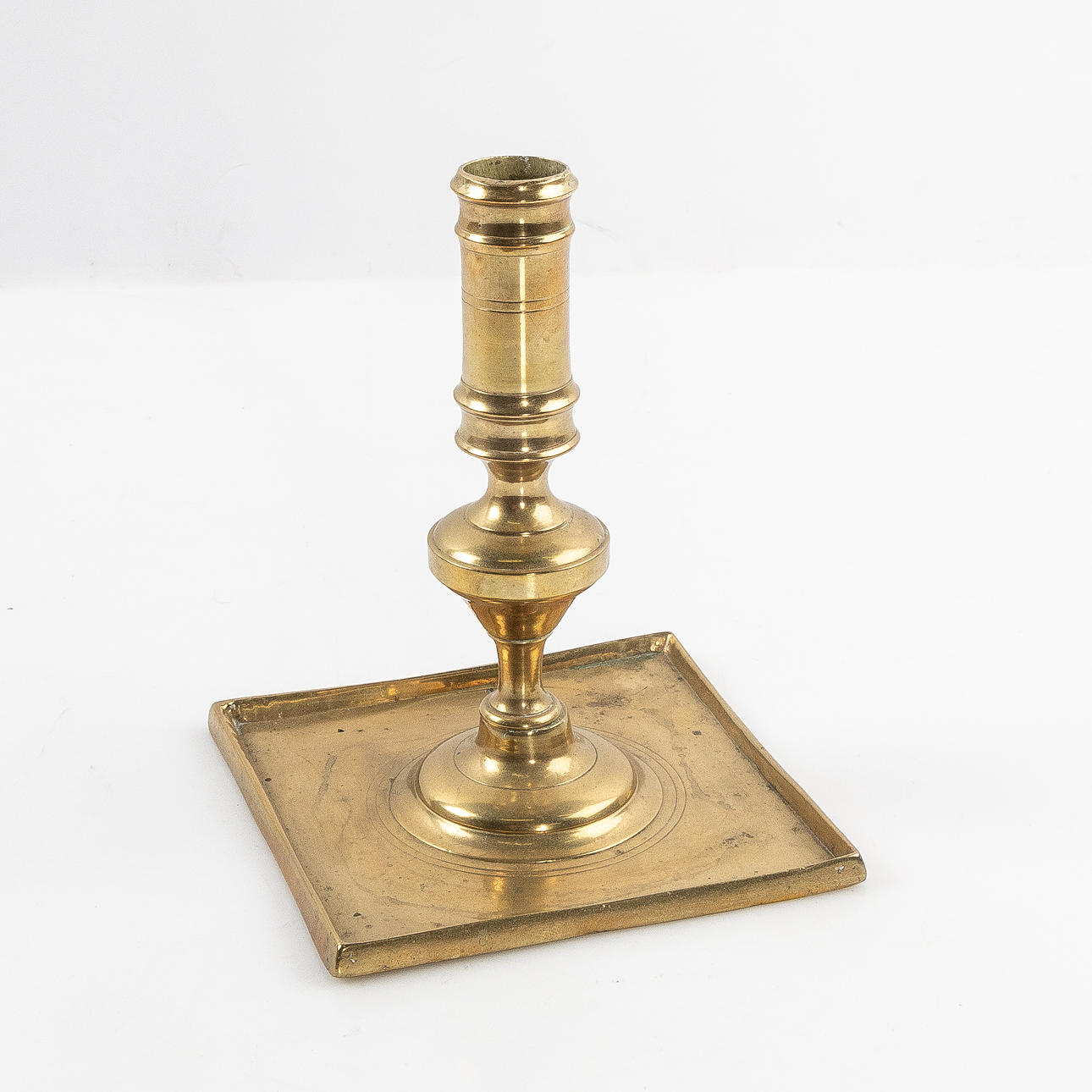 LJUSSTAKE, barock, mässing.