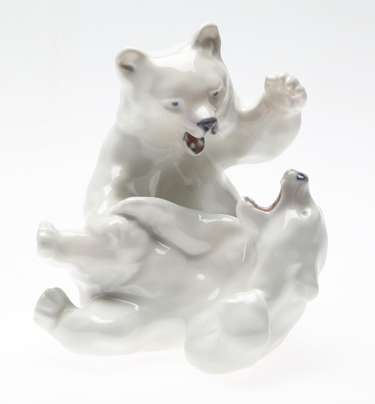 FIGURIN, porslin, Isbjörnar, Royal Copenhagen.