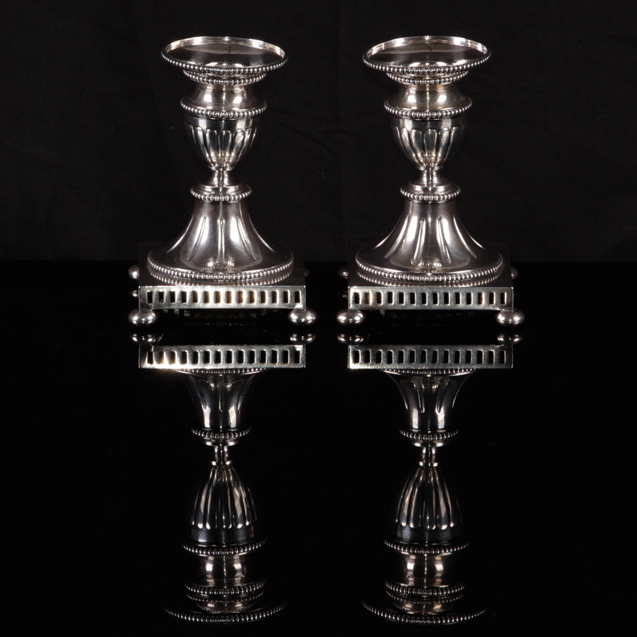 LJUSSTAKAR, Silver, Guldsmedsaktiebolaget GAB, Stockholm, 1899.