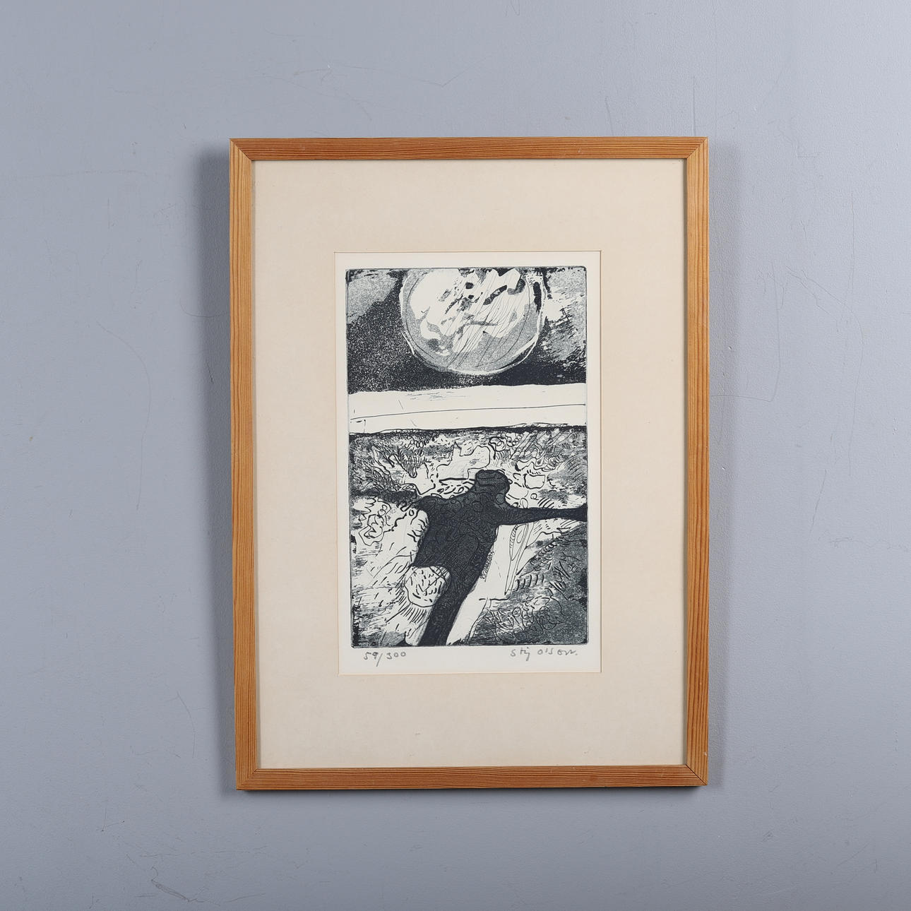 STIG OLSON. LITHOGRAPH, SIGNED AND NUMBERED 59/300.