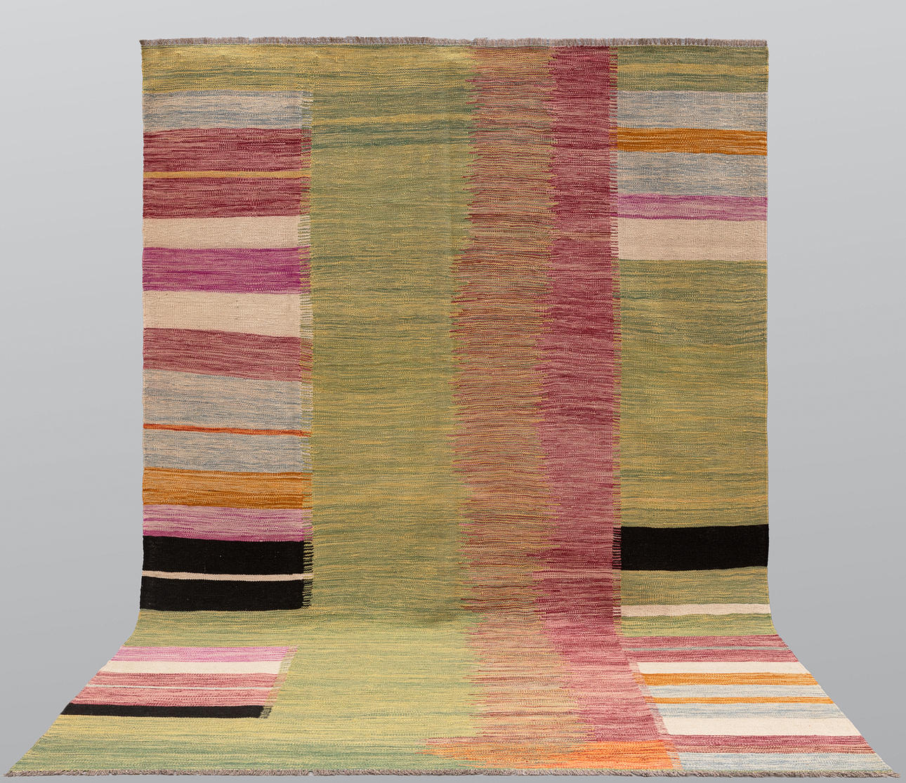 Handvävd Kelim, modern design, 299*199 cm.