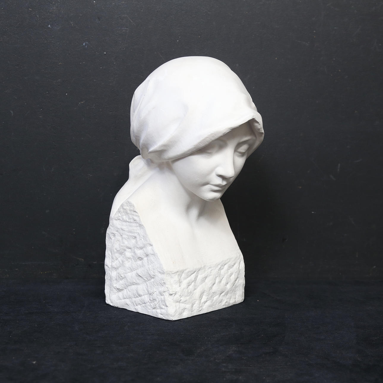 JOHN RUNER. Bust, plaster, signed and marked Munich and dated 1914.