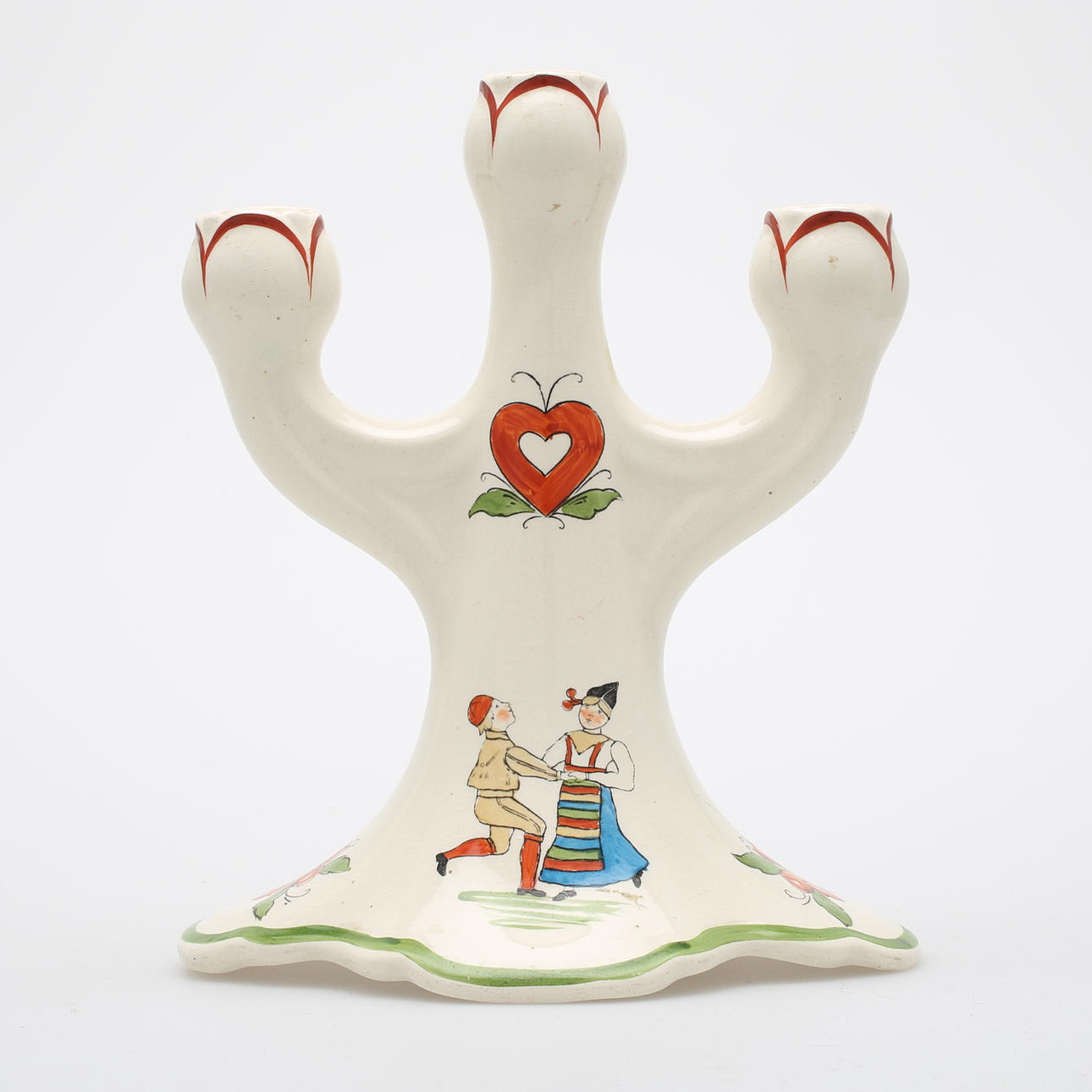 LJUSSTAKE, "Daladansen", Rörstrand, tidigt 1900-tal.