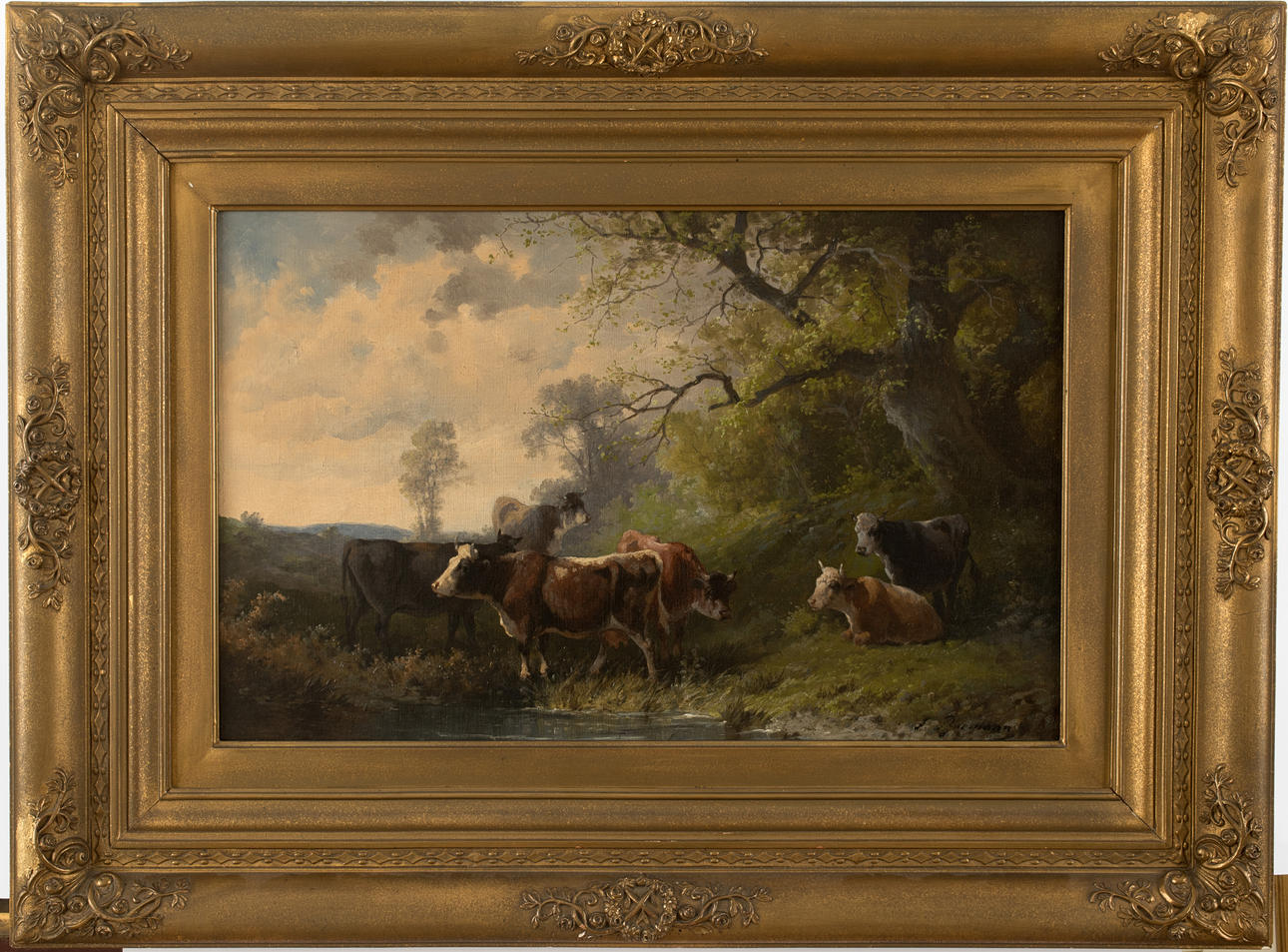 UNBEKANNT. kor vid dricktråget.