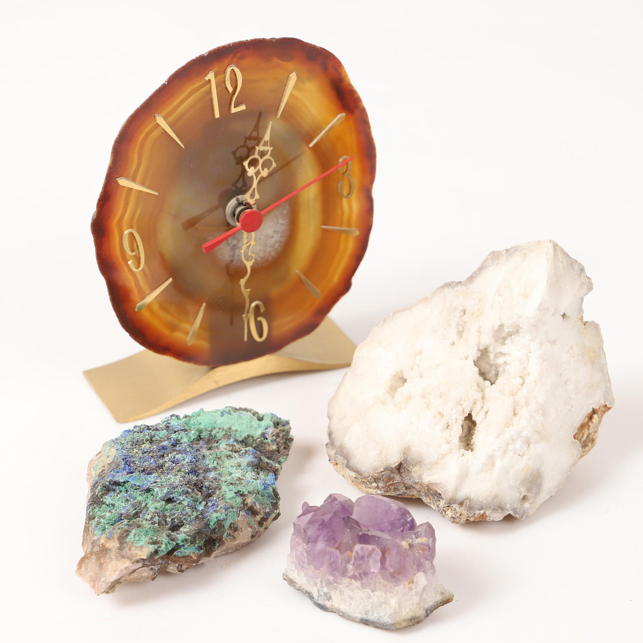 MINERALS, 4 pcs fol. a azurit malachite, Greece.