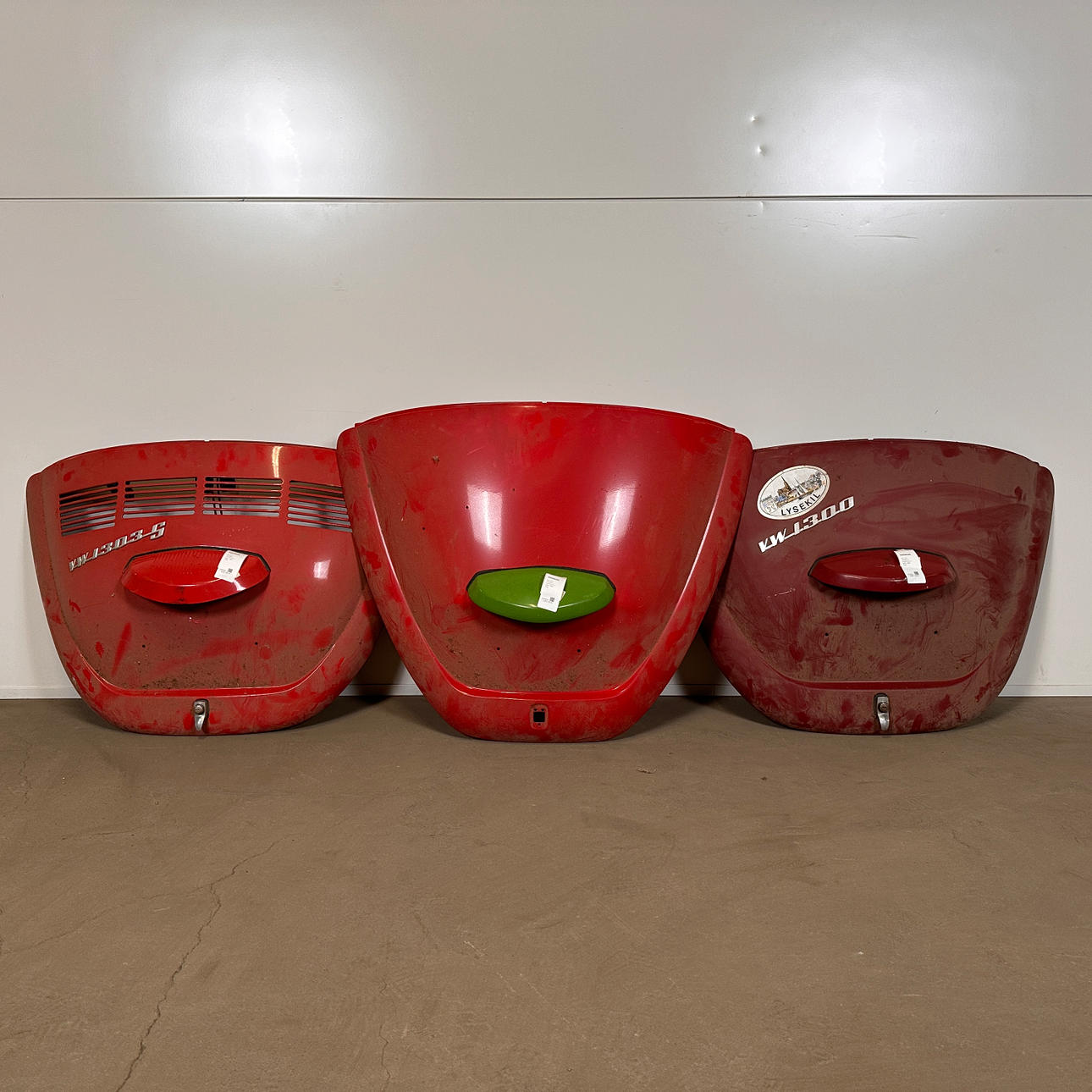 VW TYP1 “BUBBLE”, 3-piece engine covers, 1960-70s.