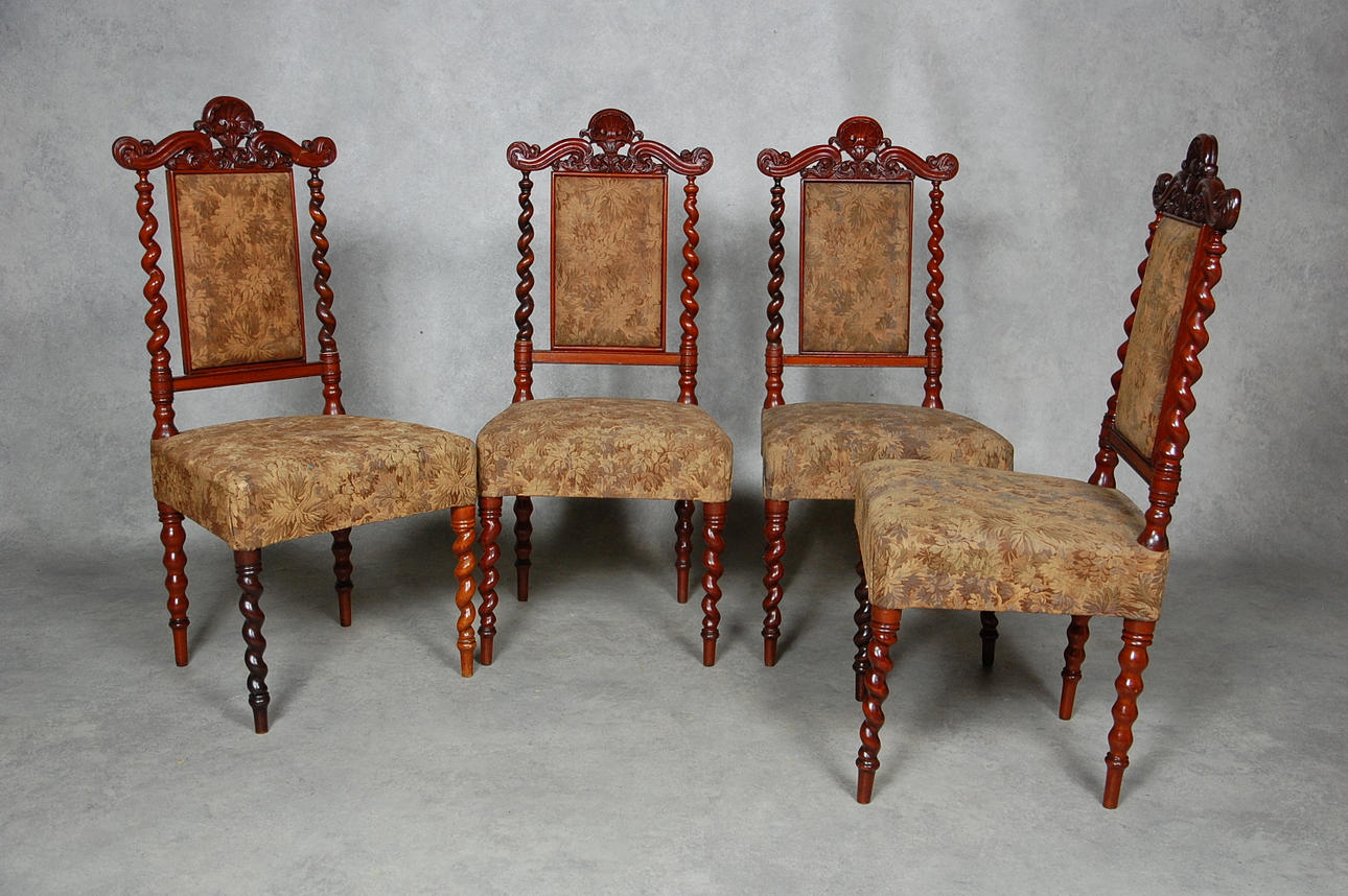 STOLAR, 4 st barockstil, 1800-talets senare del.