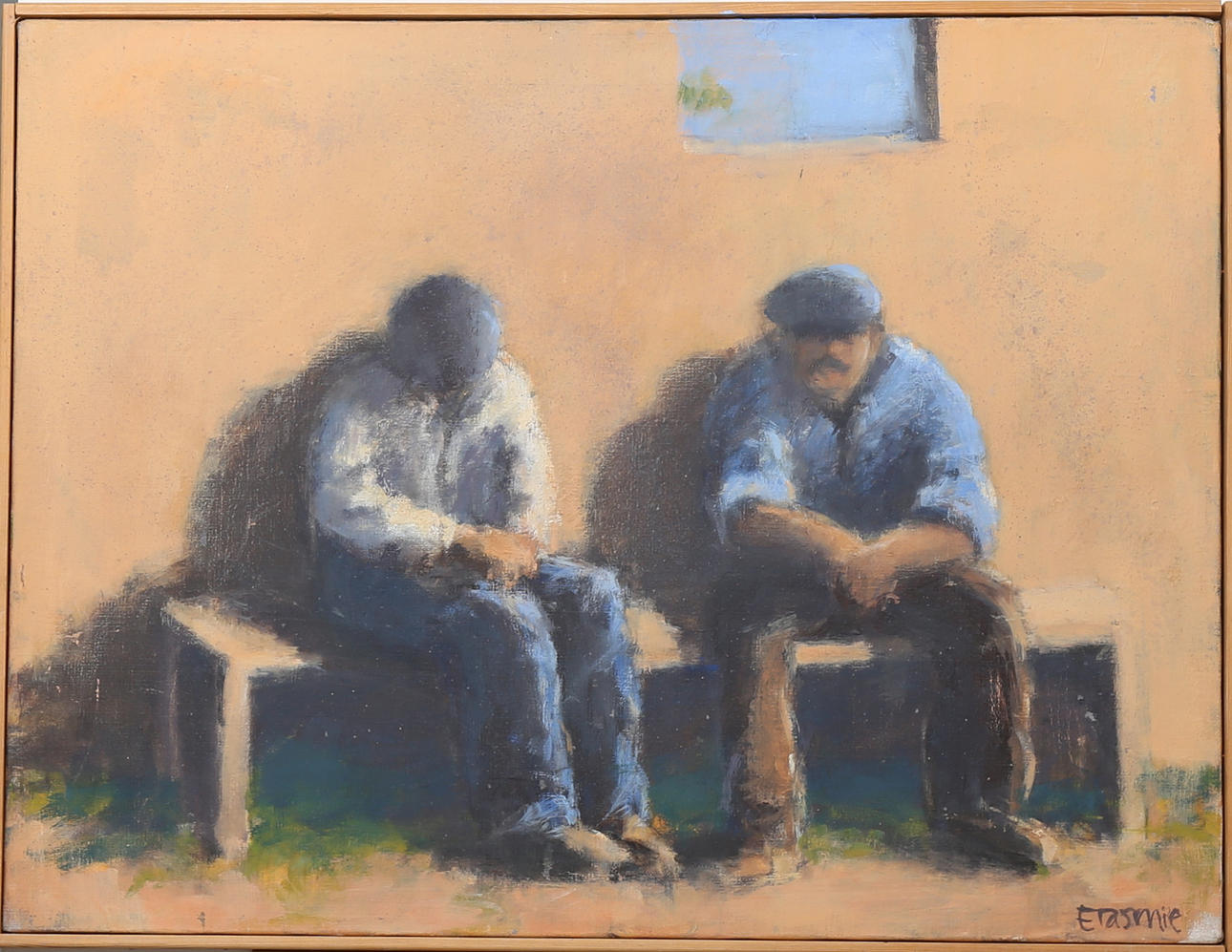 TORSTEN ERASMIE. Siesta, olja på duk, signerad Erasmie.