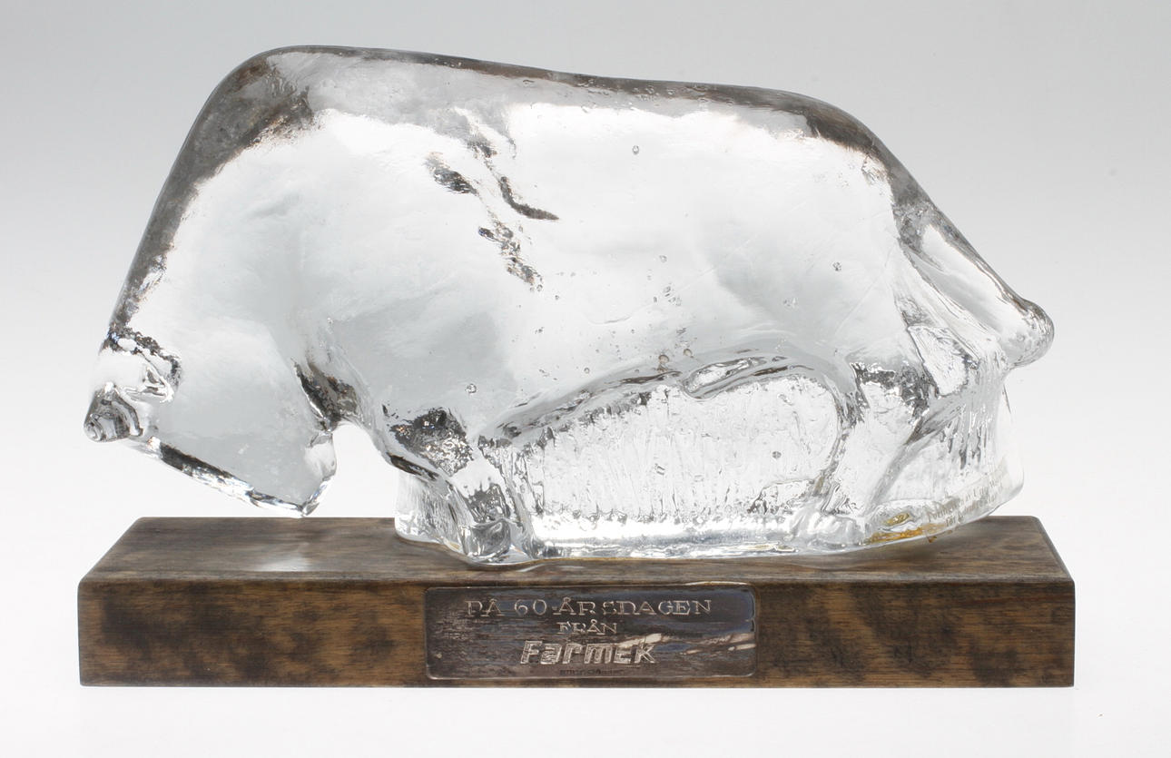 SKULPTUR, glas, Uno Westerberg, Pukeberg.