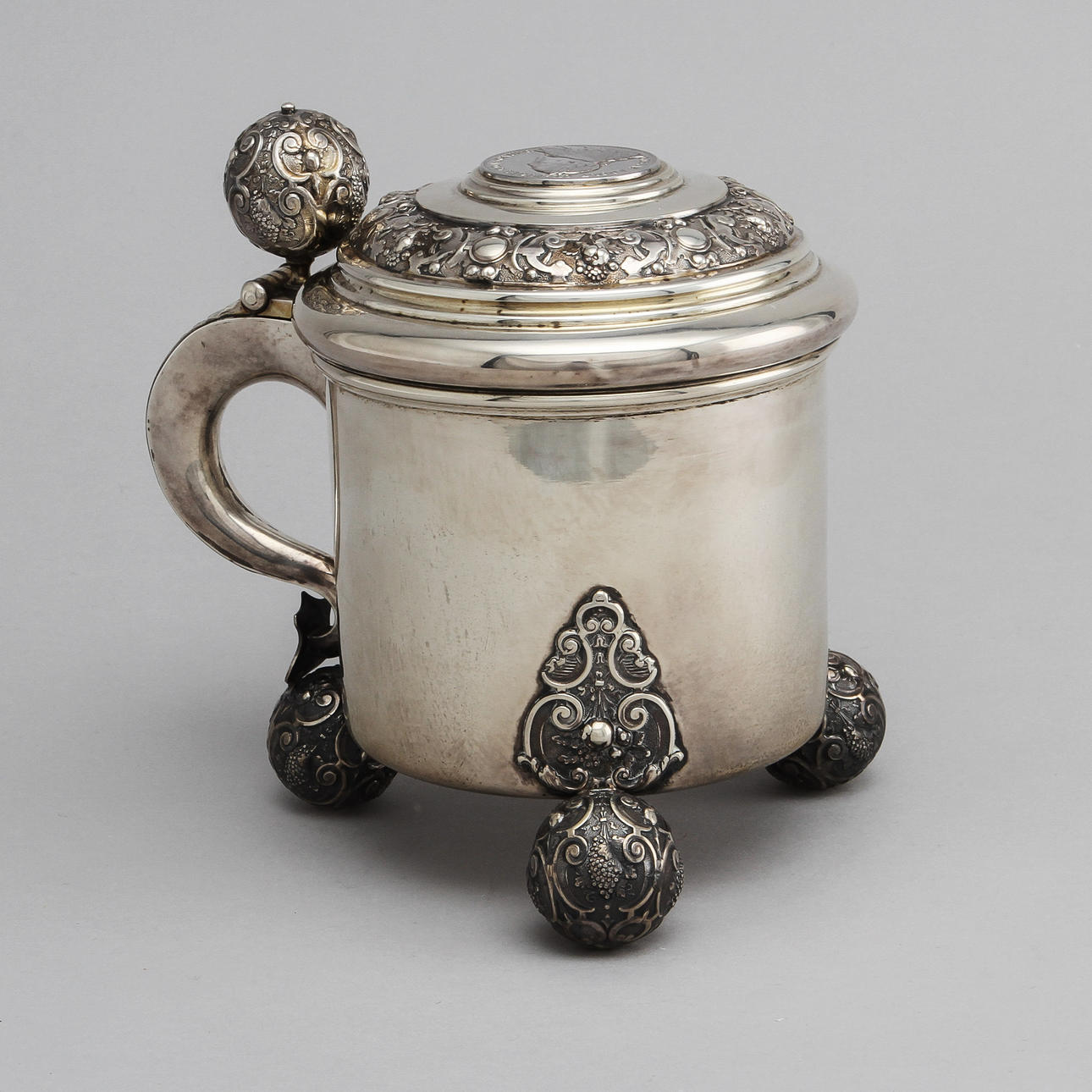 DRYCKESKANNA, silver, GAB 1909, vikt ca 570 gram.