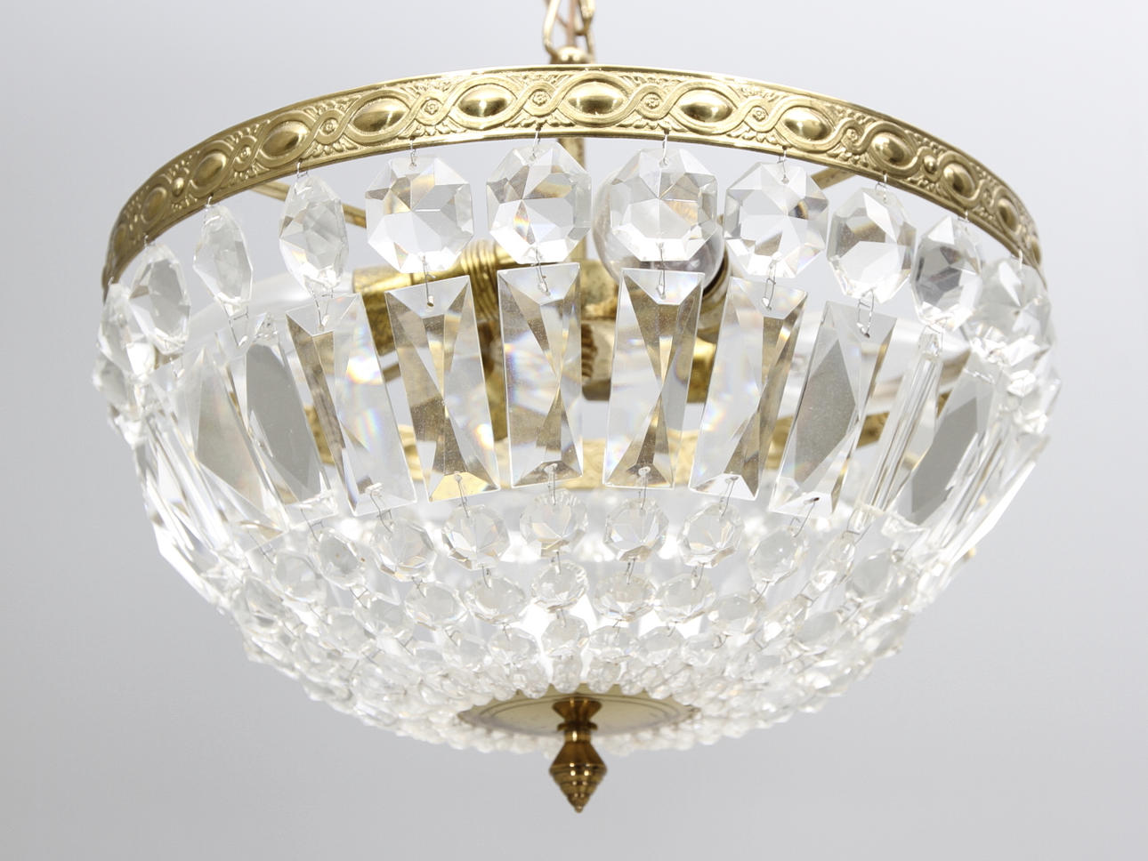 TAKLAMPA MED PRISMOR, 1900-tal.