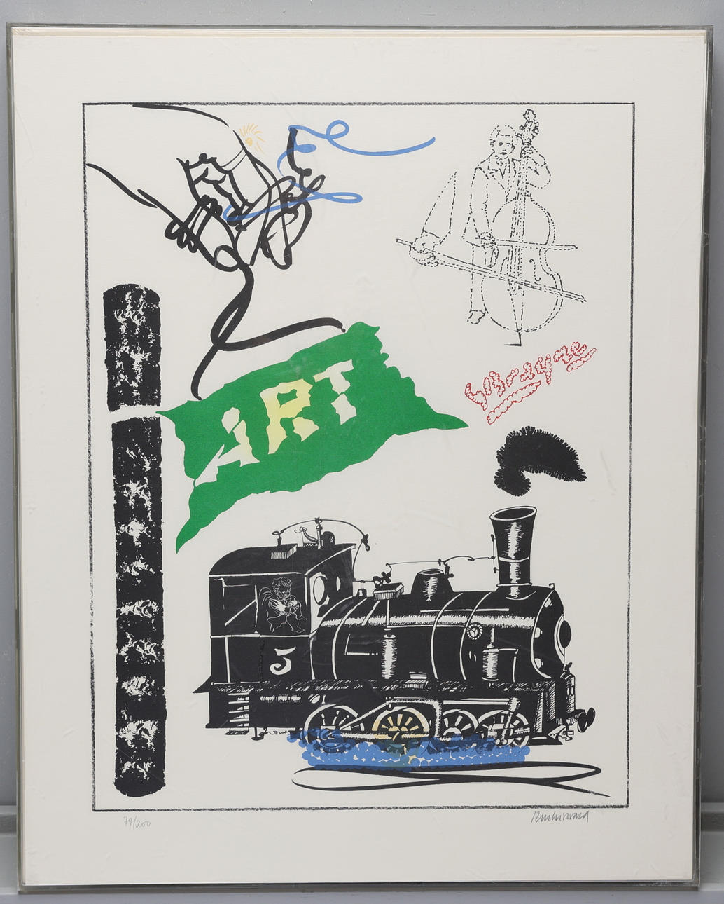 CARL-FREDRIK REUTERSWÄRD. Lithograph, signed dated 79 x 200.