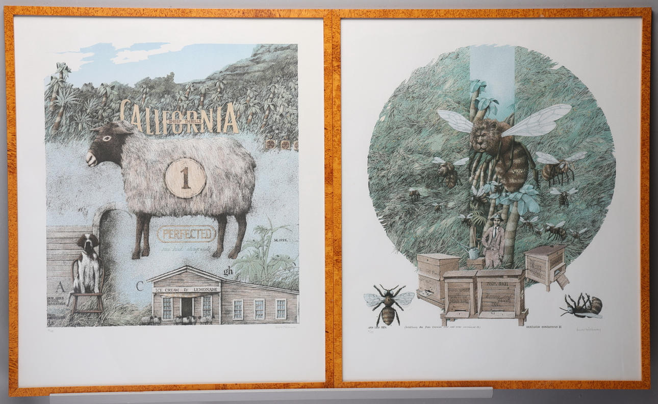 BENGT BÖCKMAN. 2 lithographs, signed, numbered.