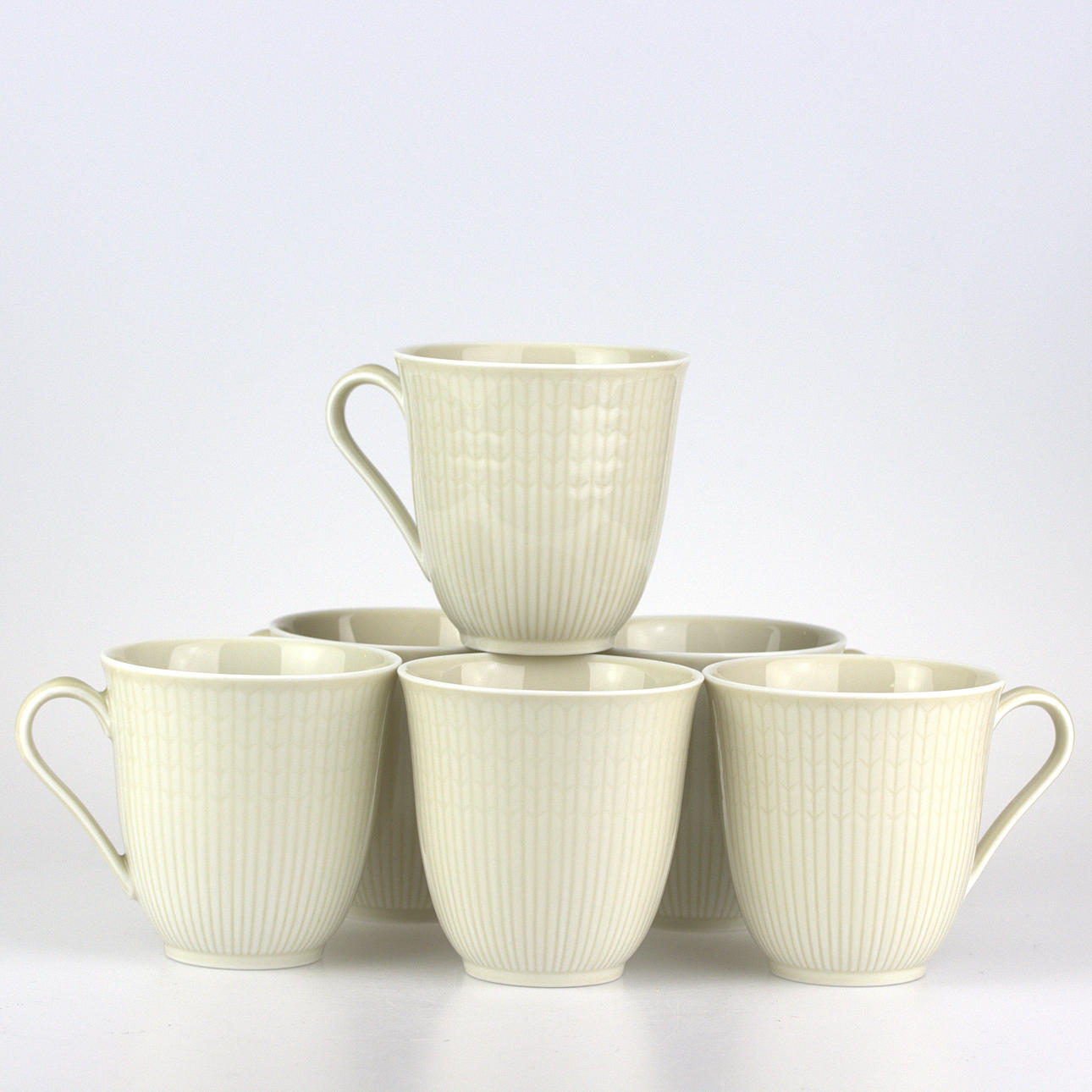 MUGGAR, 6 st, "Swedish Grace", porslin, Rörstrand.