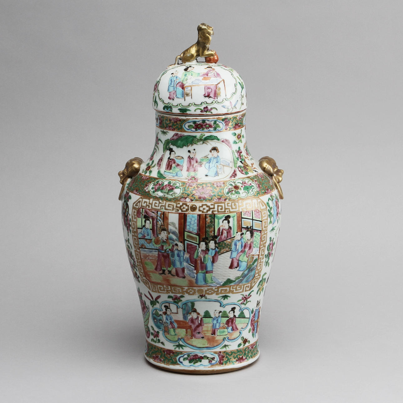 LOCKURNA, porslin, Kanton, Kina, 1800-tal.