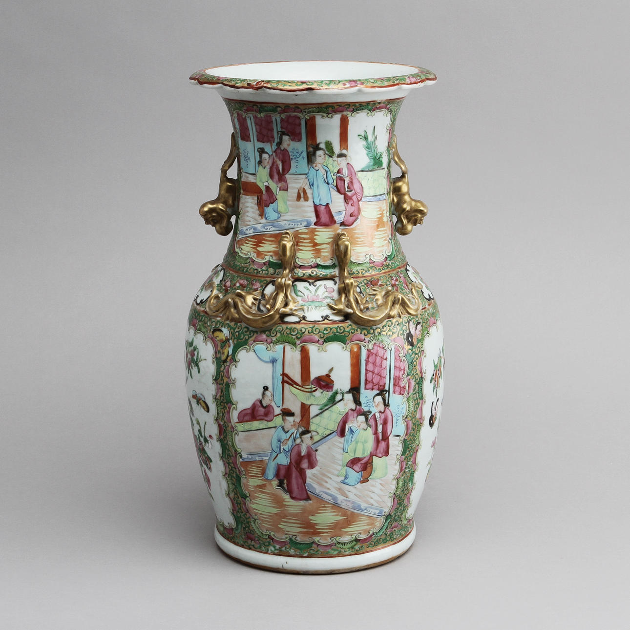 VAS, porslin, Kanton, Kina, 1800-tal.