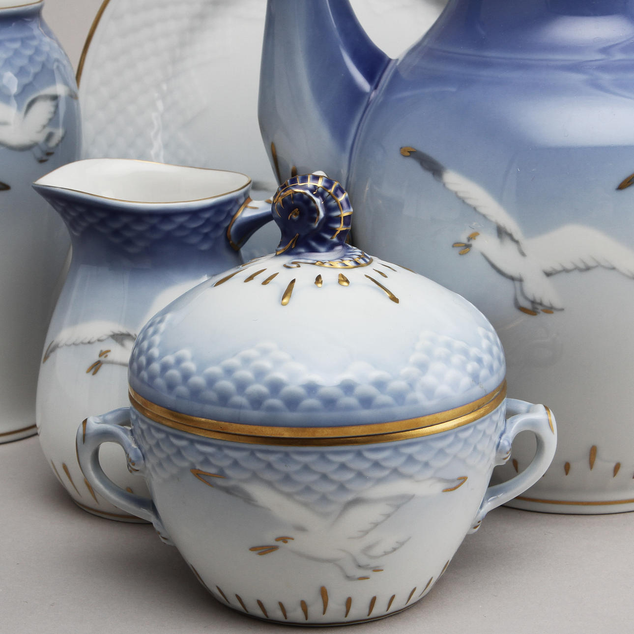 KAFFESERVIS, 38 delar, "Måsen", Bing & Gröndahl.