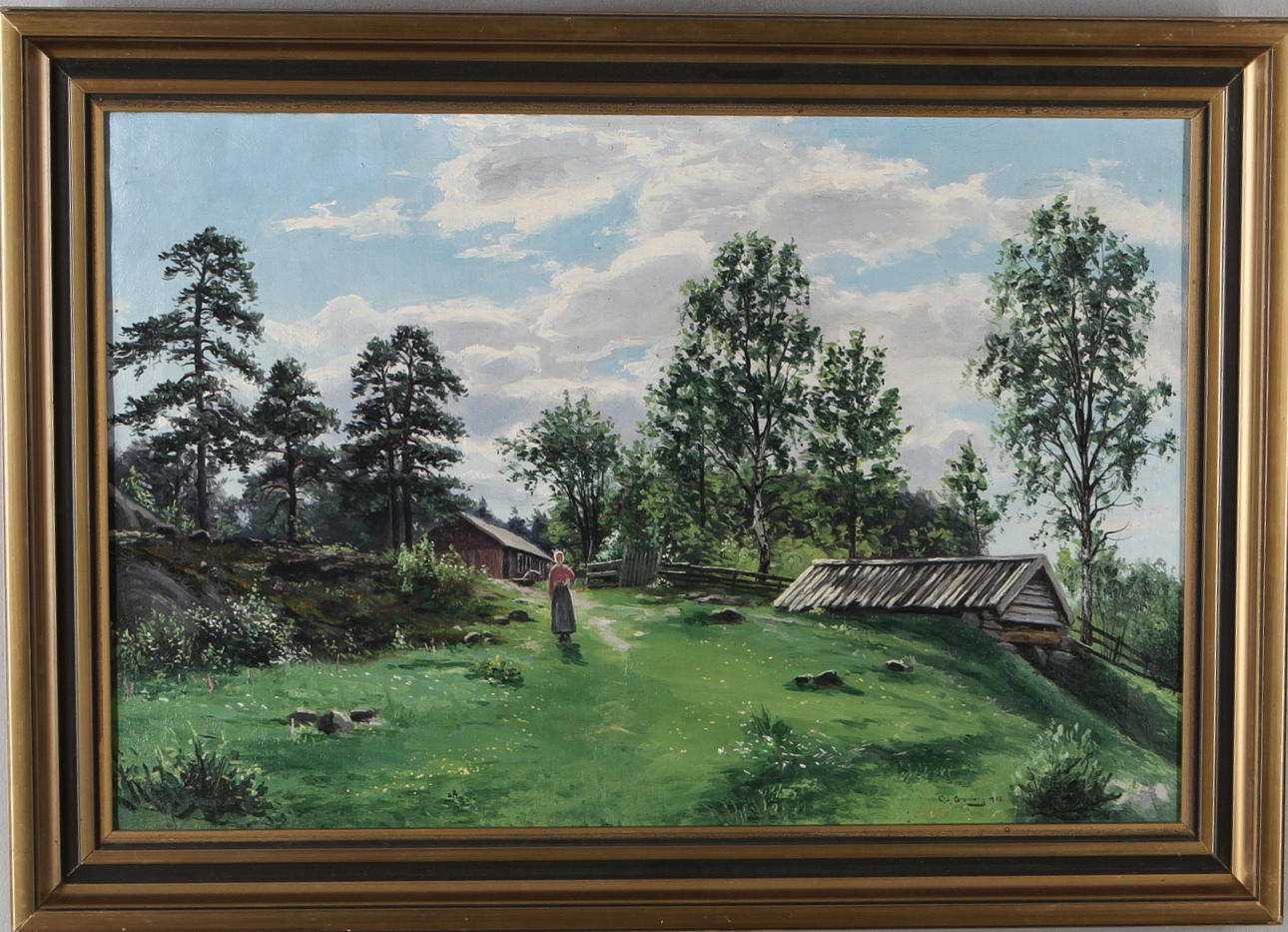 CARL JOHAN GRANBERG. olja på duk, signerad och daterad 1908.