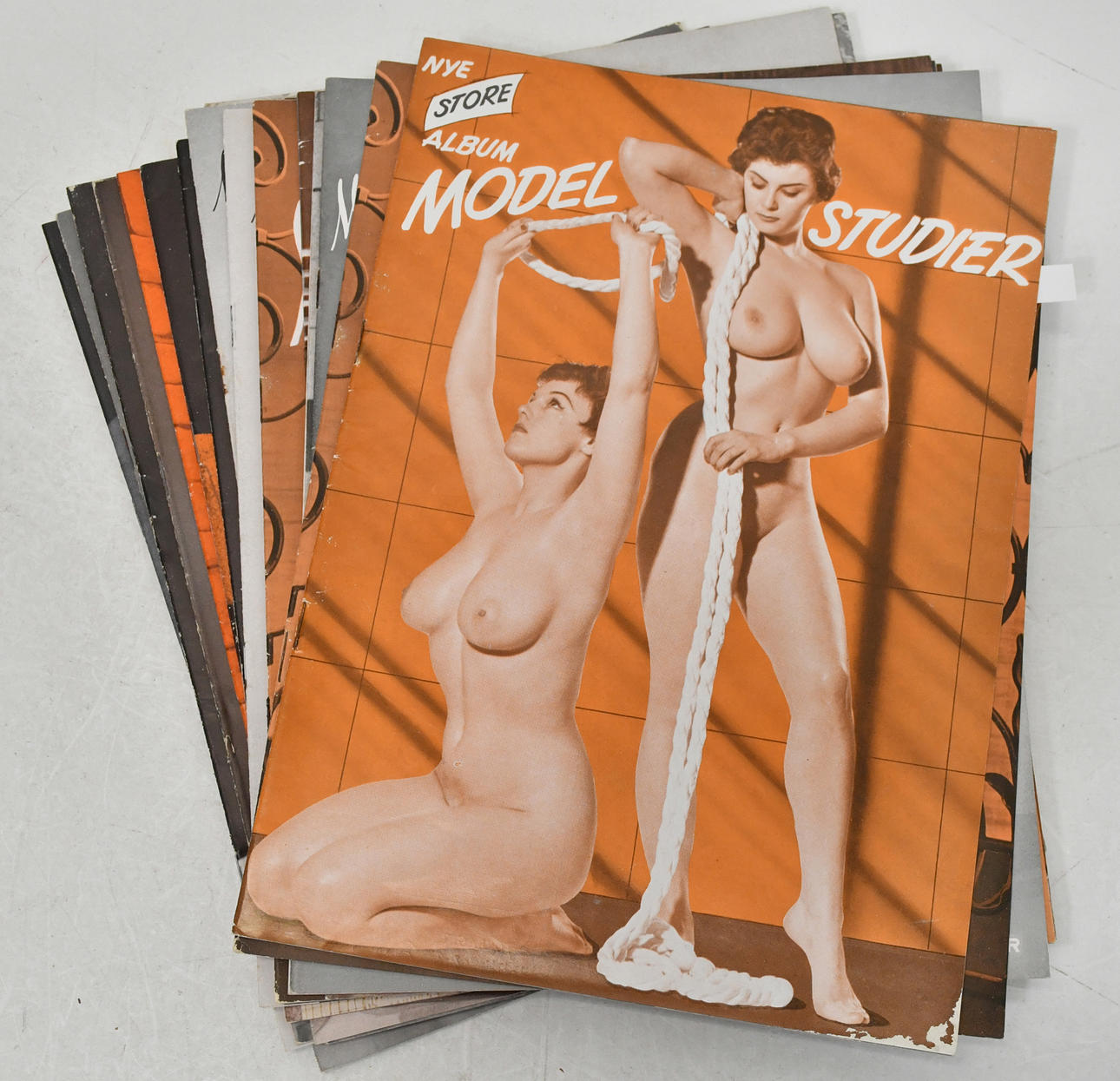 Aktstudier, Modellstudier. 20 nr 1950-tal.