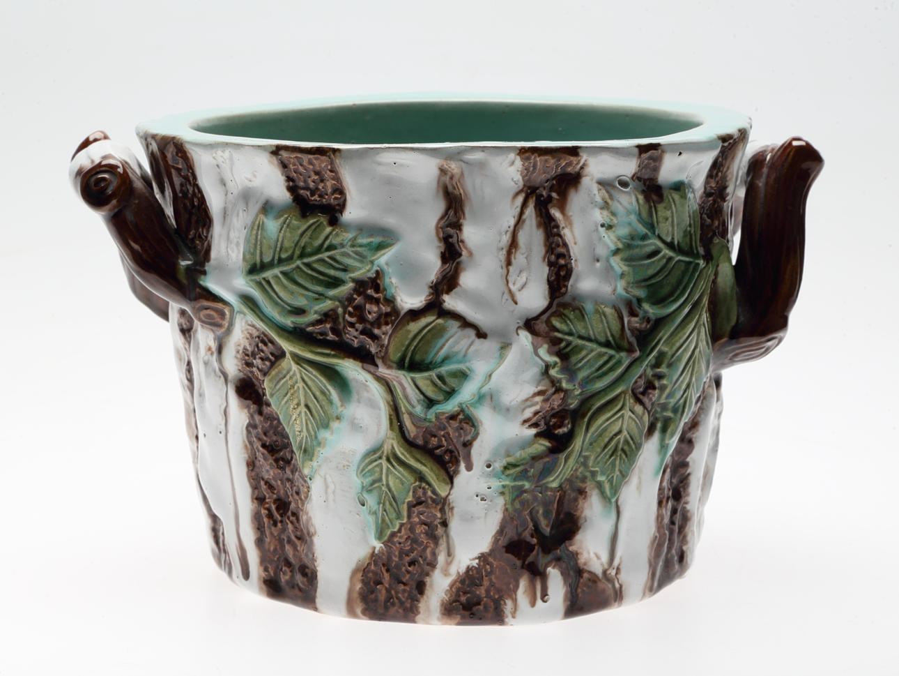 YTTERFODER, björkmönstrad, signerad, Höganäs, tidigt 1900-tal.