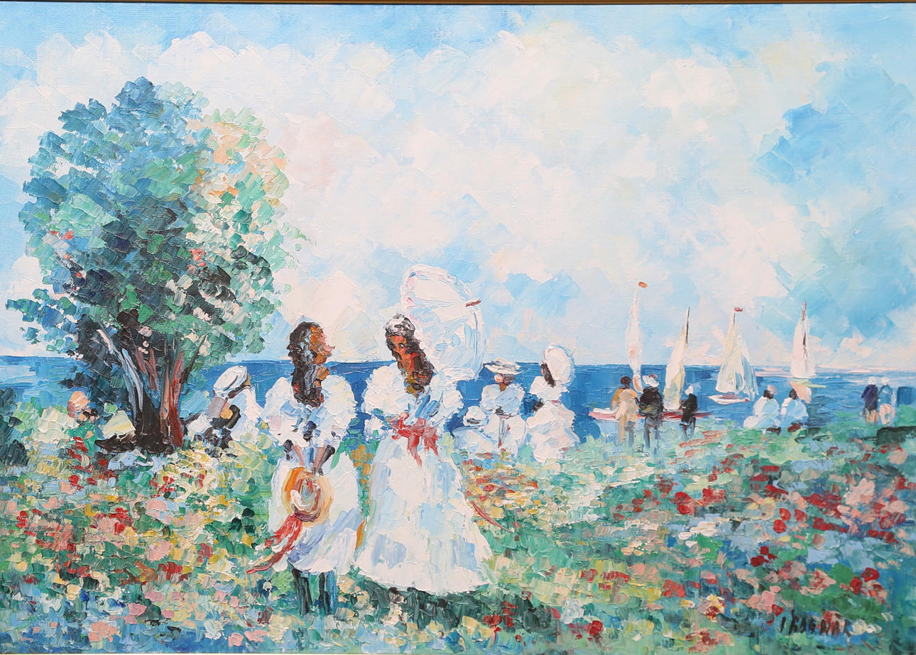 ISTVAN BOGNAR. Oil on canvas, signed.