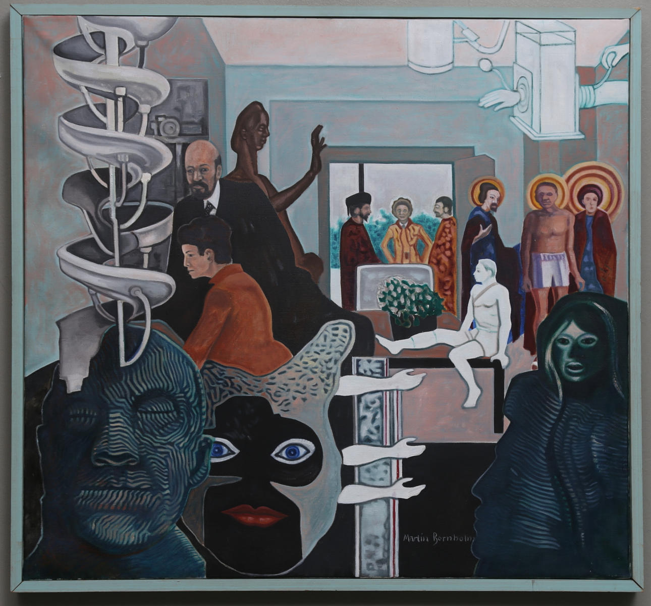 MARTIN BORNHOLM. Olja på duk, signerad och daterad a tergo 1980.