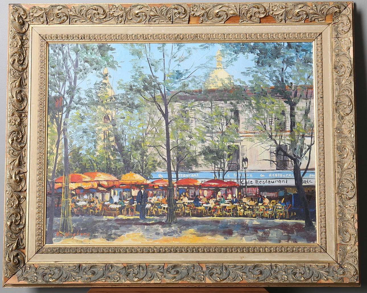 KARL-ERIK HAGBERG. Stadsmotiv, olja på duk, signerad.