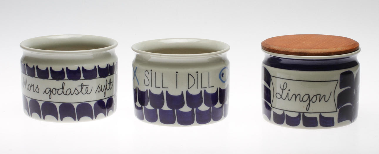 BURKAR, 3 st, keramik, Marianne Westman, Rörstrand.