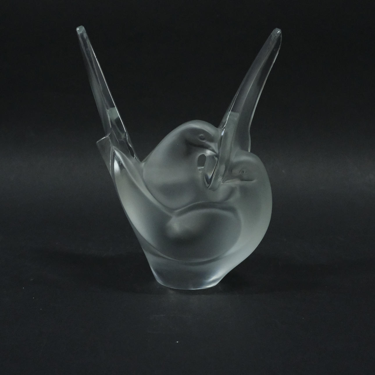 VASE, FUGL, „SYLVIE“, LALIQUE.