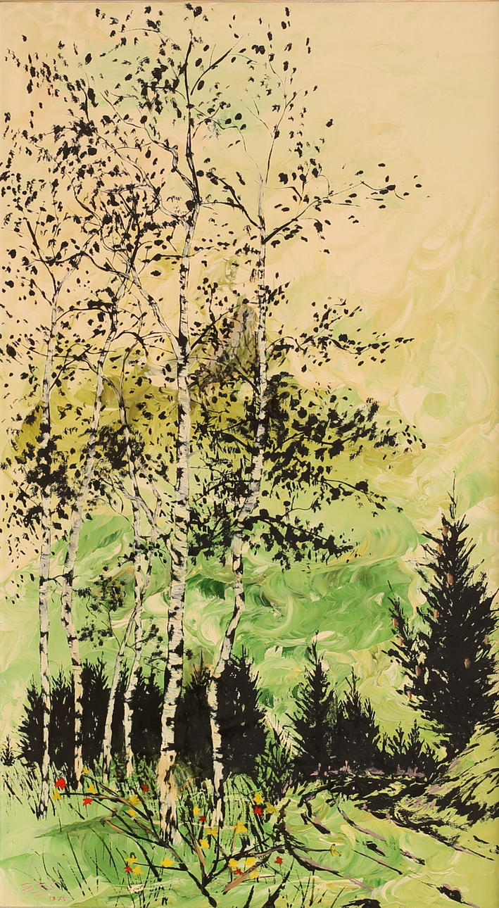 JOSEF BRUNNER. Oil on canvas, signed.