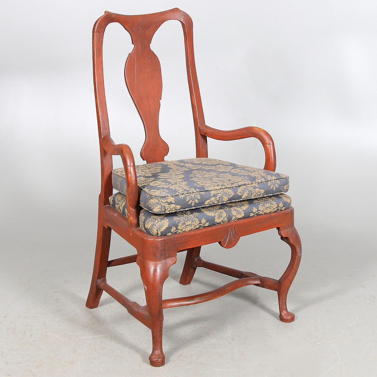 KARMSTOL, ek, senbarock, 1700-tal.