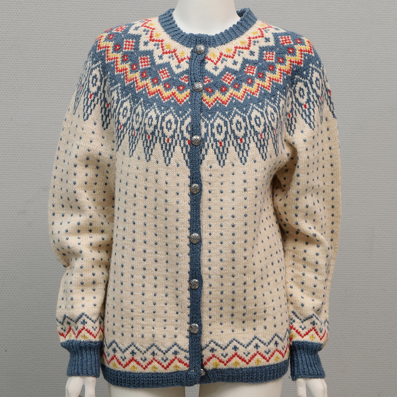 LUSEKOFTA, strikket, uld, Norsk Husflid, Norge.