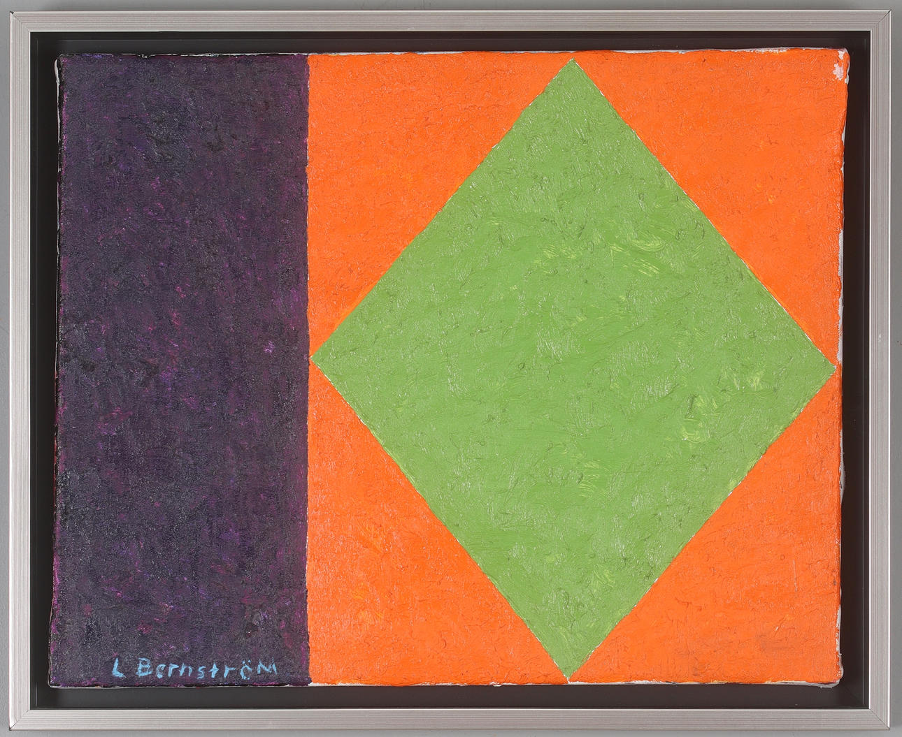 LARS BERNSTRÖM. Composition, oil on canvas, signed.