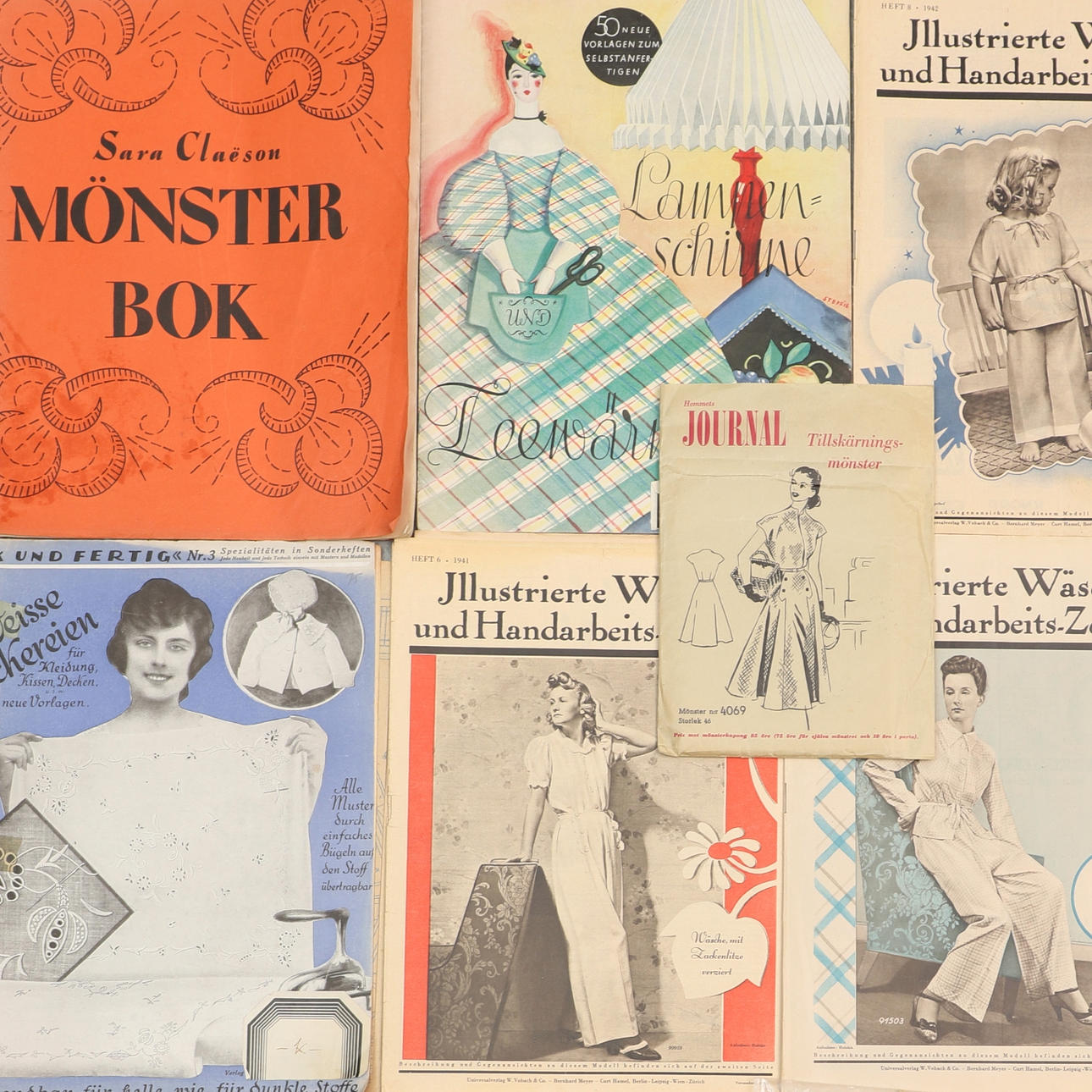 MÖNSTER & MÖNSTERTIDNINGAR, parti, 1900-talets mitt.