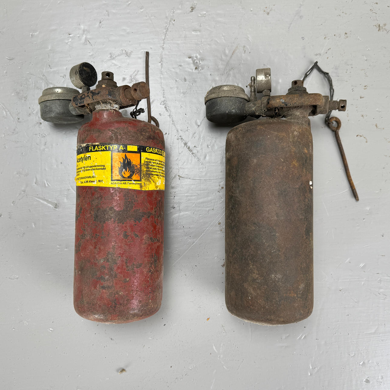 AGA, asetyleenitubi, 1920-luku.