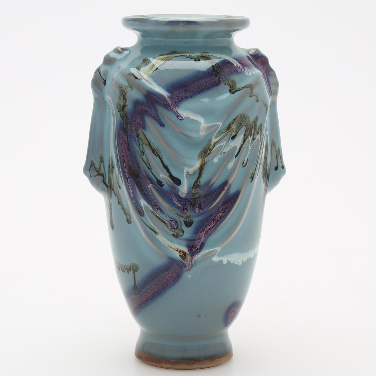 A vase, glazed stoneware, early 20th century.