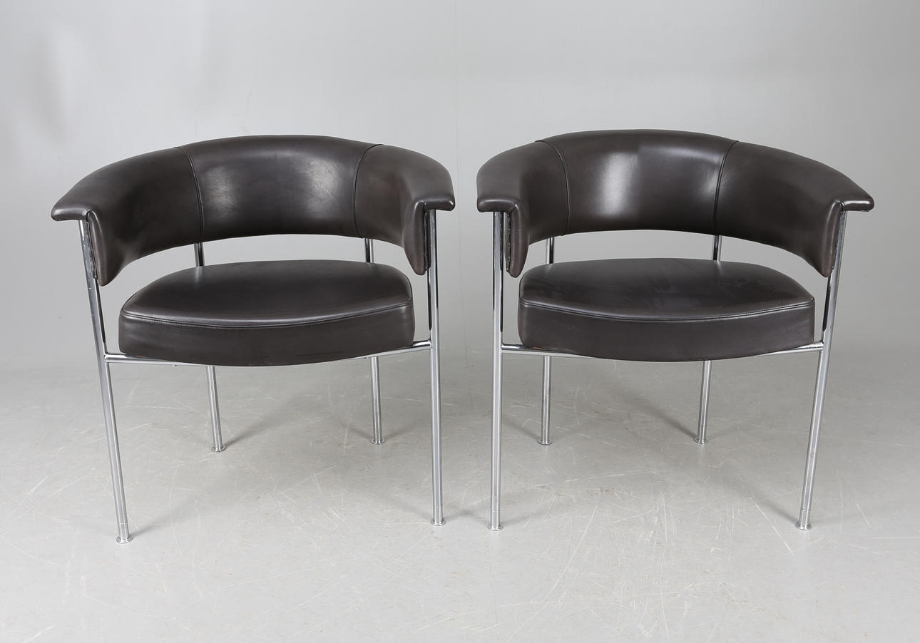 FÅTÖLJER, 1 par, design "miljöexpo", 19/2000-tal.