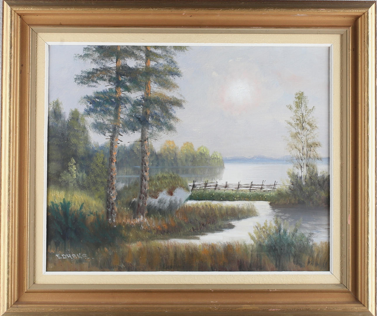 PARTI, 5 st, olja på duk/pannå, 1900-tal.