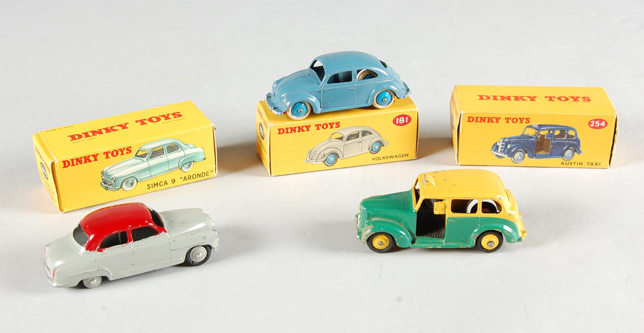 DINKY TOYS, 3 st, i originalkartong.