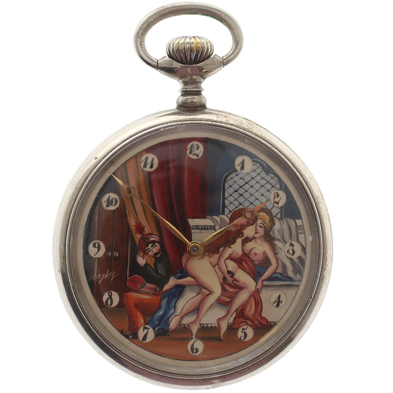 FICKUR, Doxa, motiv med rörlig erotisk scen, 1900-tal.