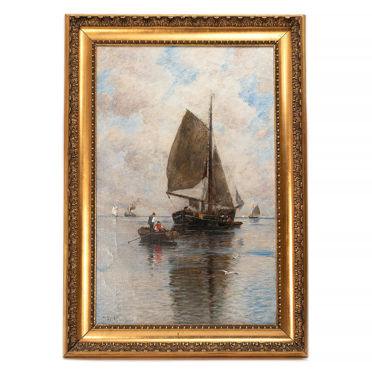 WILHELM VON GEGERFELT. Arousing men by ship.