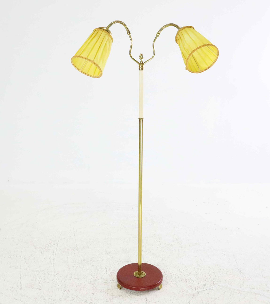 FLOOR LAMP, 2-arm, 1940/50's.