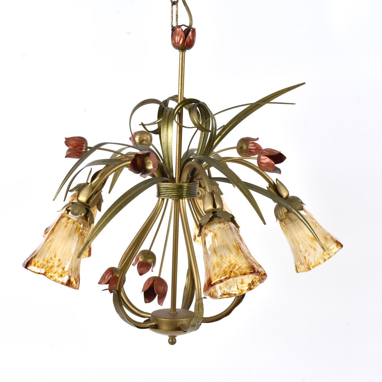 KATTOVALAISIN, messinki/lasi, lyhty.