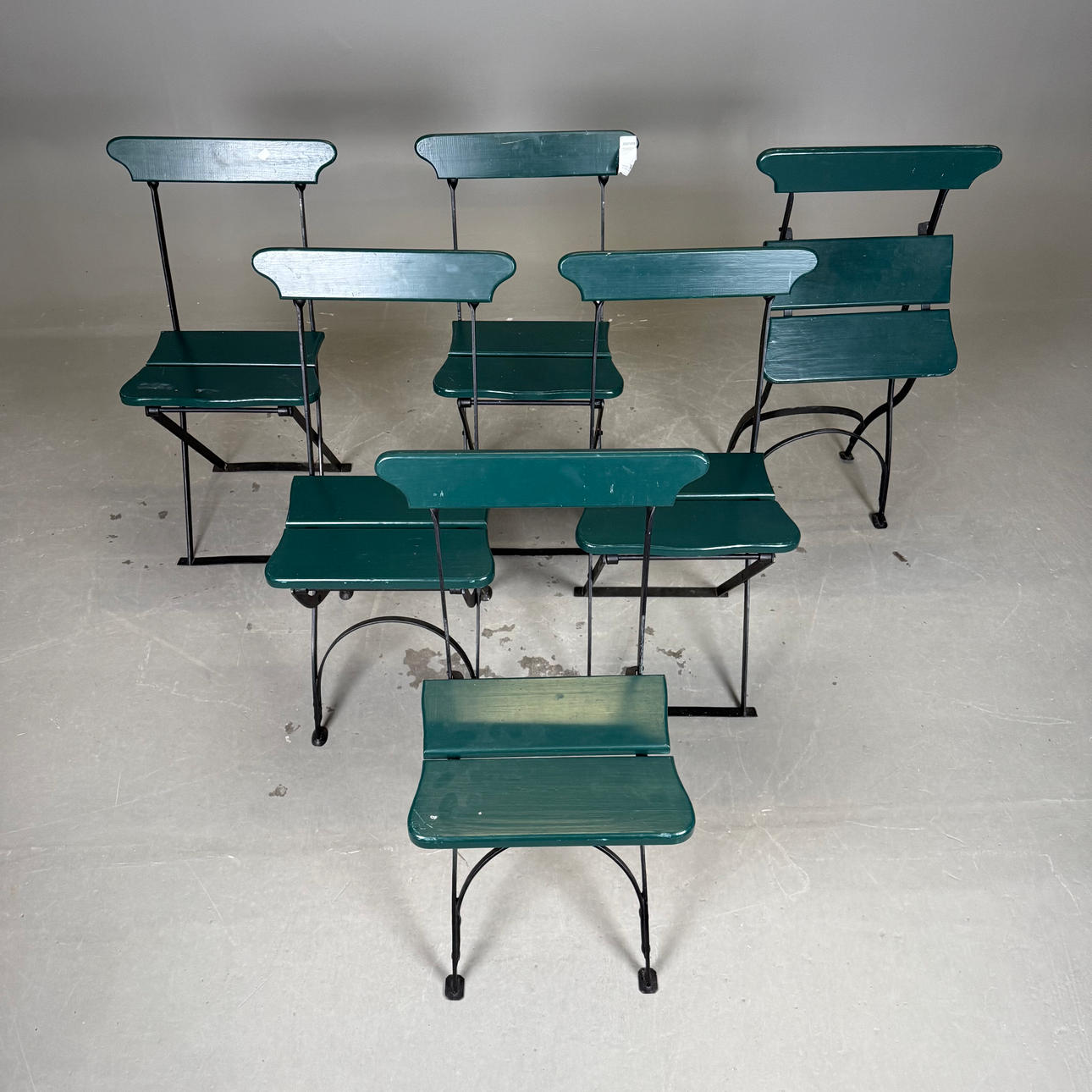 BRAUEREISTÜHLE, 3+3 Stück.