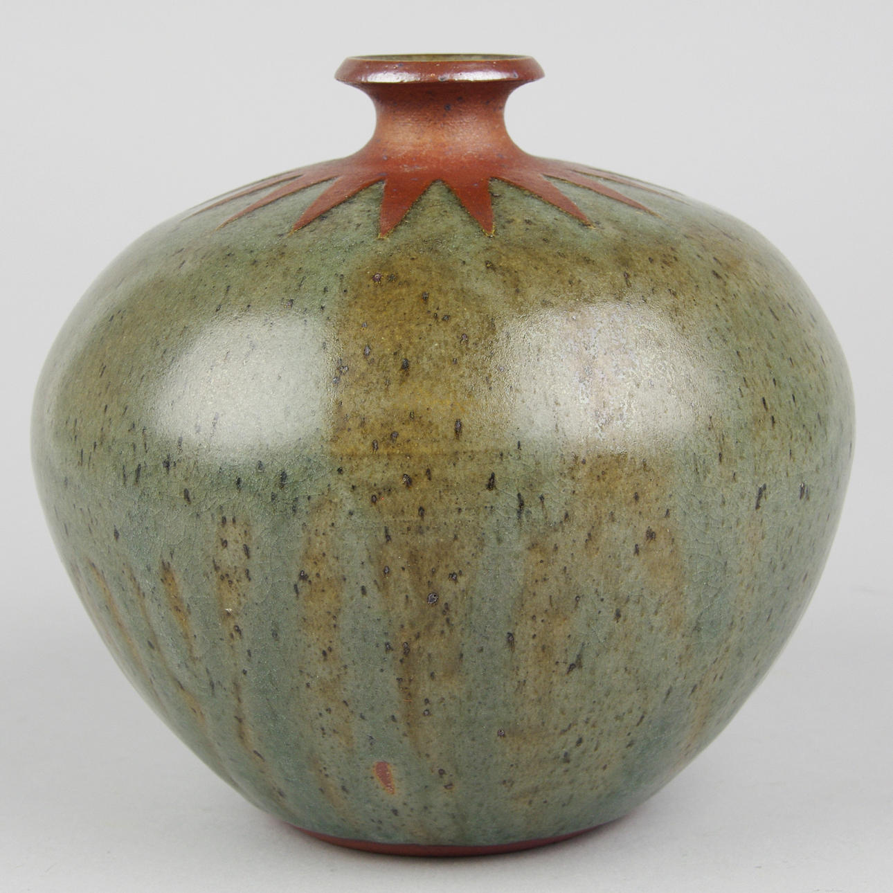 VAS, Keramik, Rolf Palm, signerad Mölle 1970.