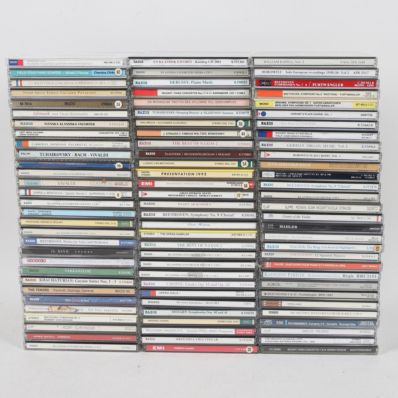 Cd'er, 90 stk, klassisk musik.