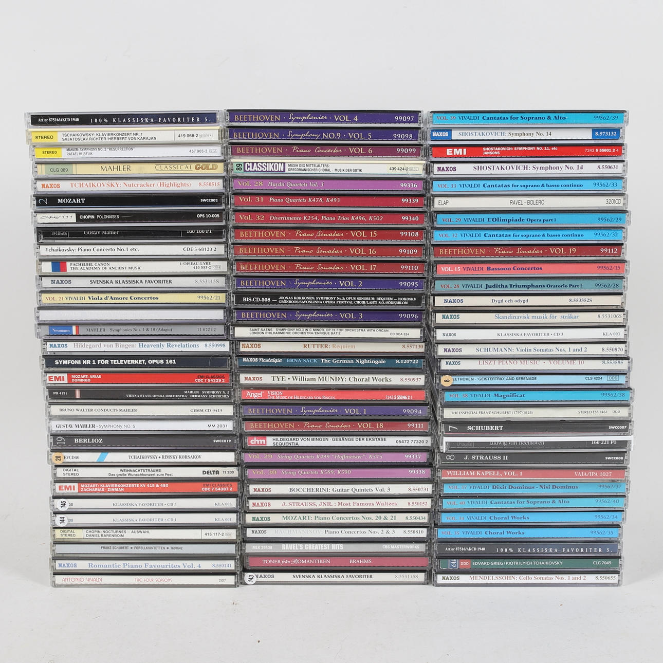 Cd'er, 90 stk, klassisk musik.